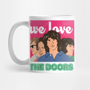 The Doors band - We Love cartoon style design Mug